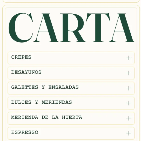 Concepto de carta y pedidos para Petit Limón