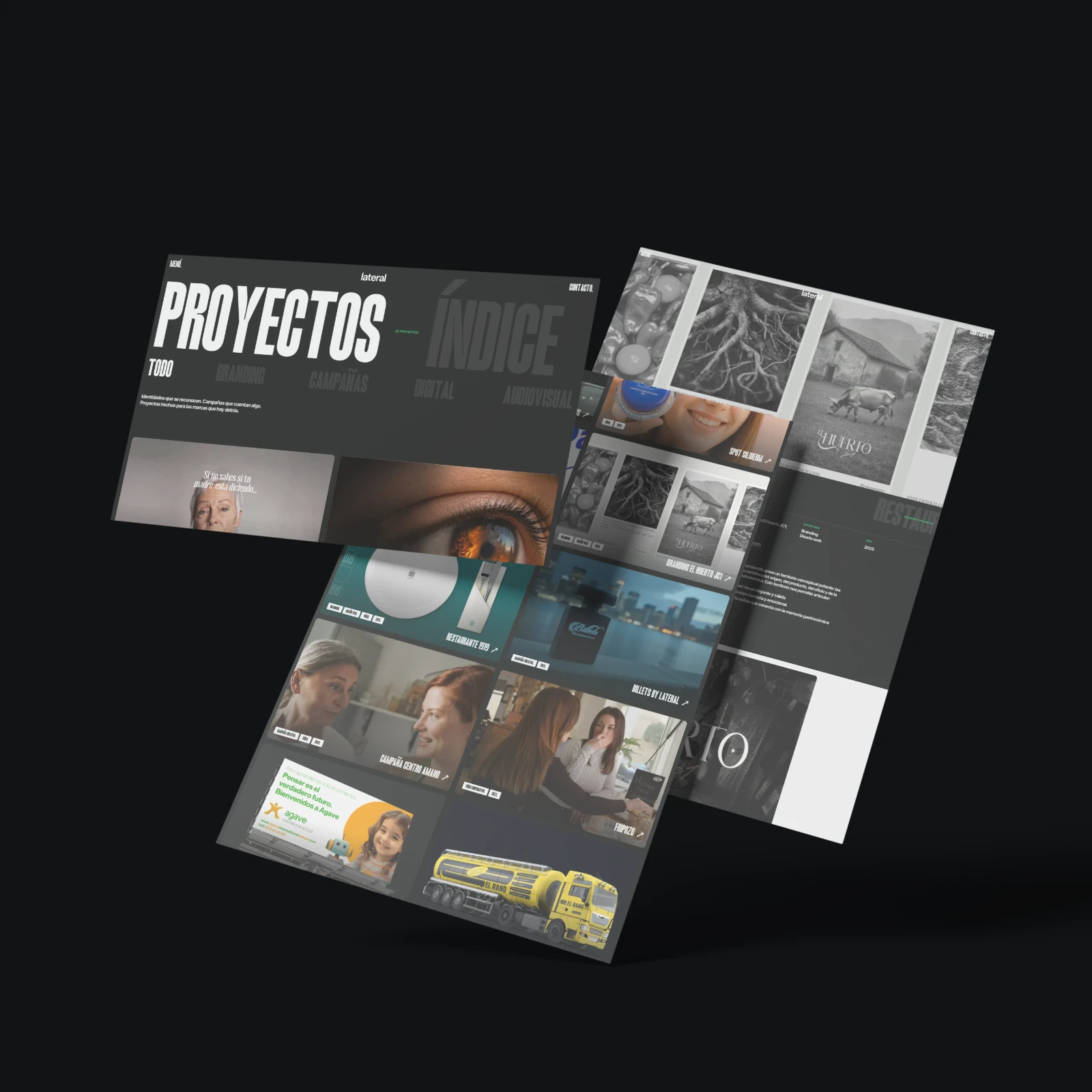 Índice de proyectos de la web de Lateral